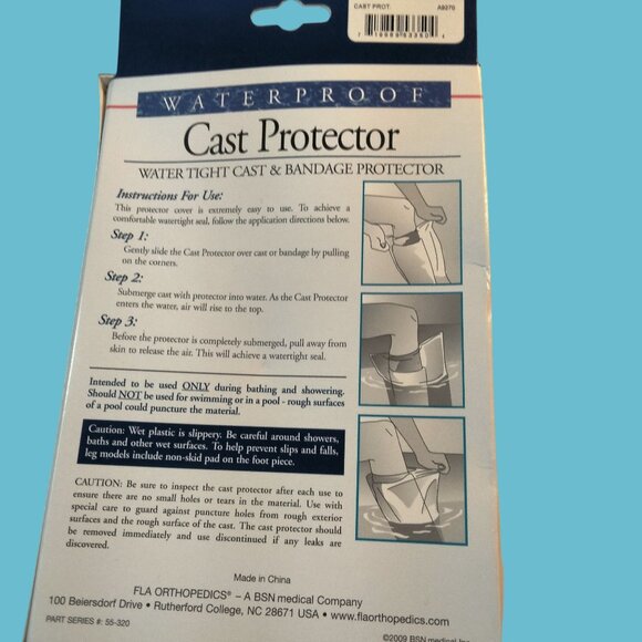 Waterproof Cast Protector Full Leg Adult Size FLA Orthopedics - Picture 3 of 5